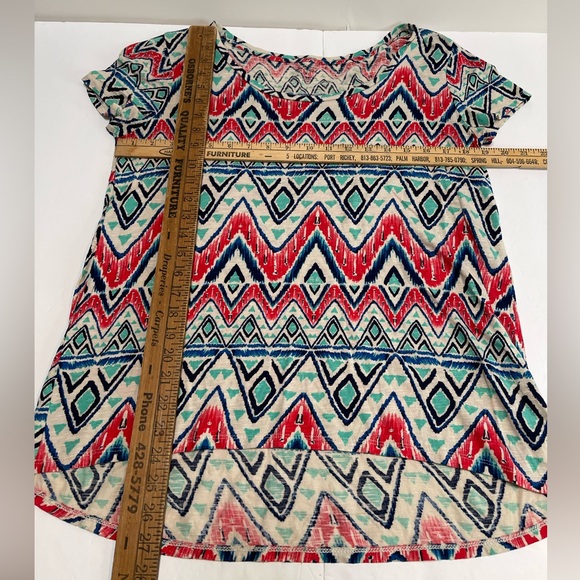 Womens ND New Directions Weekend Top Hi Low Size Medium JD - Picture 2 of 5